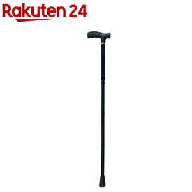 折りたたみ式 ステッキ 4つ折り 5段階伸縮 エコノミータイプ RQS-E002BK(1本)