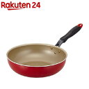 エバークック 深型フライパン 28cm炒め レッド(1コ入)【エバークック(evercook)】