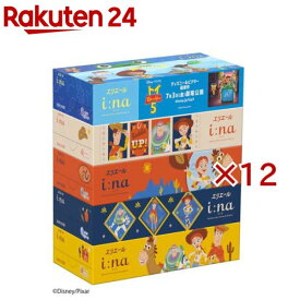 エリエール i：na(イーナ)ティシュー フィルムレス ディズニーデザイン(5個入×12セット(1個150組))【エリエール】