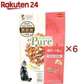 コンボ キャット ピュア まぐろ味・鶏肉・小魚添え(200g×6セット)【コンボ ピュア】