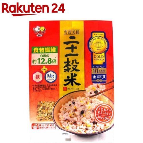 楽天市場 げんきダネ倶楽部 二十一穀米 スティック 30g 6包 げんきダネ倶楽部 楽天24