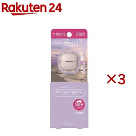 消臭力 クルマ用 芳香剤 フィールユー クリップタイプ つめかえ ブルームミスト(3セット)