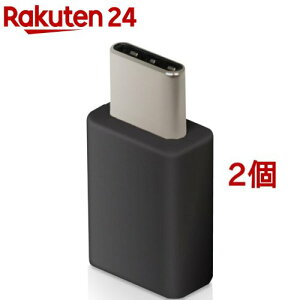 �G���R�� USB�ϊ��A�_�v�^ microB���X-Type-C�I�X �X�}�z�p �u���b�N MPA-MBFCMADNBK(2�Z�b�g)�y�G���R��(ELECOM)�z