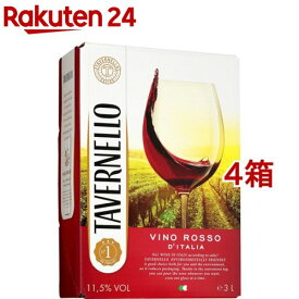 サントリー タヴェルネッロ ロッソ 赤ワイン BIB(3000ml*4箱セット)