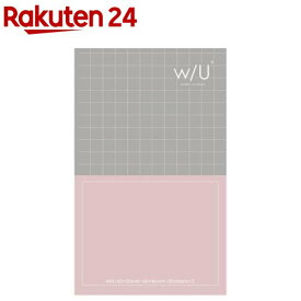 w／U ノート付箋 スリム ミックス／ピンク*ブラック WU-FSTN-M-PD(1冊)