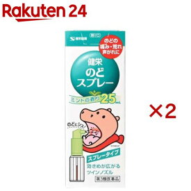 【第3類医薬品】健栄のどスプレー(25ml×2セット)