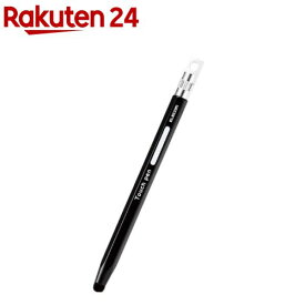エレコム タッチペン スタイラスペン 超感度タイプ 六角鉛筆型 ブラック P-TPENCEBK(1個)【エレコム(ELECOM)】