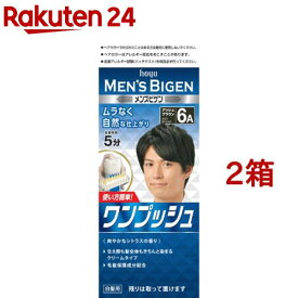 メンズビゲン ワンプッシュ アッシュブラウン 6A(2箱セット)【メンズビゲン】[白髪染め]