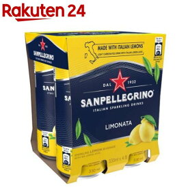 サンペレグリノ スパークリングドリンク リモナータ(レモン)(330ml*4本入)【サンペレグリノ(s.pellegrino)】