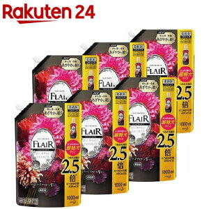 フレア フレグランス 柔軟剤 べルベット&フラワー つめかえ用 超特大サイズ 梱販売用(1000ml*6個セット)【フレア フレグランス】