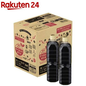 UCC 職人の珈琲 無糖 ラベルレスボトル ペット(900ml*12本入)【職人の珈琲】[アイスコーヒー アイス ペットボトル ブラック ケース]