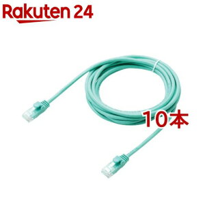 �G���R�� ���炩LAN�P�[�u�� CAT6 3m �O���[�� LD-GPY�^G3(10�{�Z�b�g)�y�G���R��(ELECOM)�z