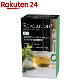 Revolution ミントティー スペアミント＆ペパーミント ノンカフェイン(1.5g×16袋入)【レボリューションティー】