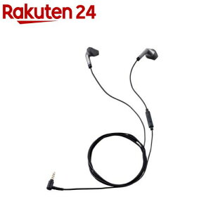 イヤホン ステレオヘッドホン マイク付 φ3.5mm 4極ミニプラグ ブラック EHP-FS10IMBK(1個)【エレコム(ELECOM)】