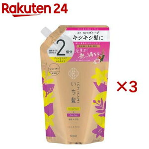 いち髪 ダメージリペア & カラーケア シャンプー 詰め替え 大容量(660ml×3セット)【いち髪】