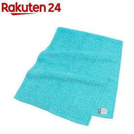 今治タオル Colorful Organic フェイスタオル 肌にやさしい高吸水タオル ライトブルー(1枚)【Colorful Organic】