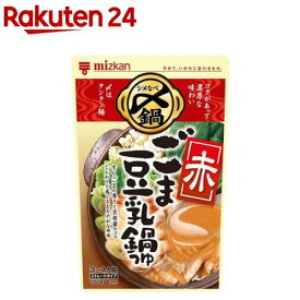 ミツカン 〆まで美味しいごま豆乳鍋つゆ 赤 ストレート(750g)【〆鍋(鍋の素)】[鍋の素 鍋つゆ なべつゆ 鍋スープ 〆鍋 豆乳スープ]