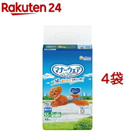 マナーウェア男の子用 SS トラッドテイスト 犬用 おむつ ユニチャーム(48枚入*4袋)【マナーウエア】