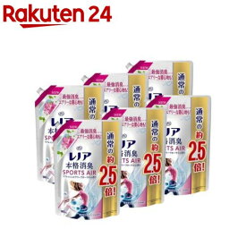 レノア 本格消臭 柔軟剤 スポーツエアー リフレッシュエアリーフローラル 詰替 特大(980ml*6袋セット)【レノア超消臭】