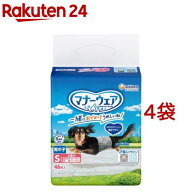 マナーウェア 男の子用 S トラッドテイスト 犬用 おむつ ユニチャーム(46枚入*4袋)【マナーウエア】
