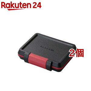 �G���R�� SD microSD�J�[�h�P�[�X �ϏՌ� CMC-SDCHD01BK(2�Z�b�g)�y�G���R��(ELECOM)�z