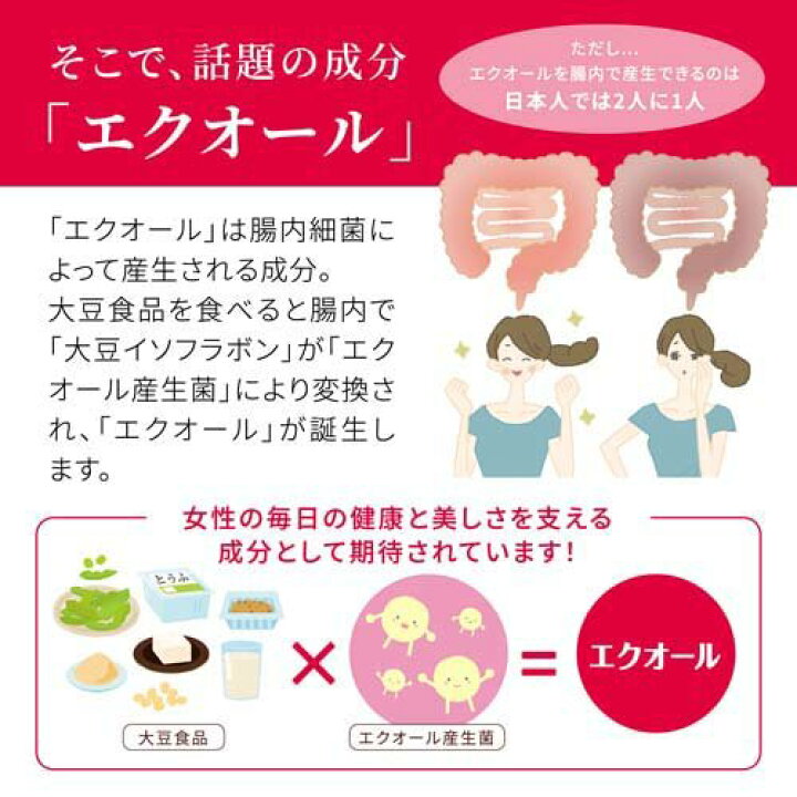 楽天市場】発酵大豆イソフラボン エクオール 30日分(30粒*10袋セット  