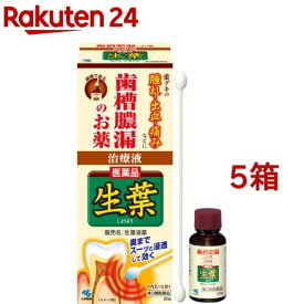 【第3類医薬品】小林製薬 生葉液薬(20g*5箱セット)【生葉】