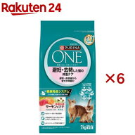 ピュリナワン キャット ドライ 避妊・去勢した猫の体重ケア サーモン＆ツナ(4袋入×6セット(1袋500g))【…