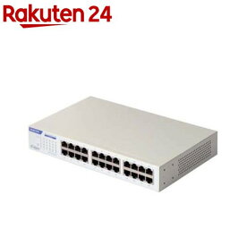 エレコム スイッチングハブ LAN ハブ 24ポート Giga対応 金属筐体 ホワイト(1台)