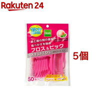 フロス＆ピック ピーチミントフレーバー(50本入*5個セット)