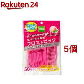 フロス＆ピック ピーチミントフレーバー(50本入*5個セット)
