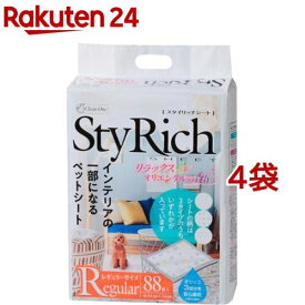 クリーンワン スタイリッチシート リラックスオリエンタルの香り レギュラー(88枚入*4袋セット)【クリーンワン】