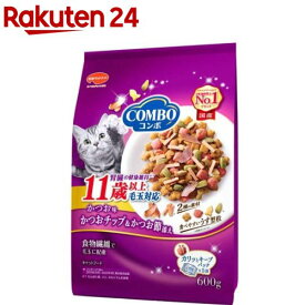 コンボ 毛玉対応11歳以上 かつお味・かつおチップ・かつお節添え(120g*5袋入)【コンボ(COMBO)】[キャットフード]