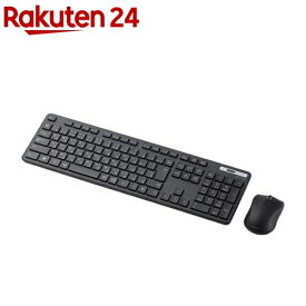 エレコム キーボード ワイヤレス 無線 薄型 フル マウス付 メンブレン TK-FDM110MBK(1セット)