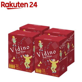 Vidino 赤 ワイン 紙パック(3000ml×4箱)[ワインセット 箱ワイン 赤ワイン セット]