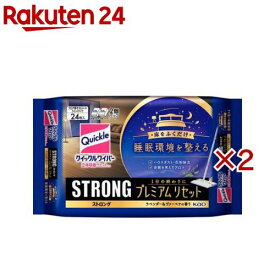 クイックルワイパー 立体吸着ウエットシート ストロング プレミアムリセット(24枚入×2セット)【クイックルワイパー】