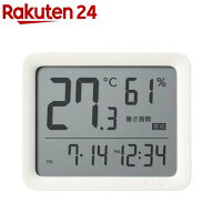 タニタ コンディションセンサー デジタル温湿度計 時計 アイボリー TC-421-IV(1個)【タニタ(TANITA)】[温…
