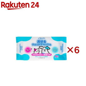 クリーンワン 流せるウェットティッシュ花粉ケア(70枚入×6セット)【クリーンワン】