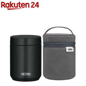 サーモス 真空断熱スープジャーセット JED-500 BK & RET-003 DGY(1セット)【サーモス(THERMOS)】
