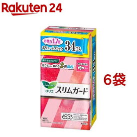ロリエ スリムガード ボリュームパック 特に多い昼用 羽つき(34個入*6袋セット)【ロリエ】
