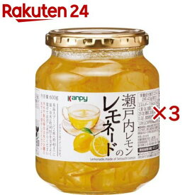 カンピー 瀬戸内レモンのレモネード(600g×3セット)【Kanpy(カンピー)】