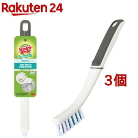 3M お風呂 ブラシ すきまブラシ 抗菌 バスシャイン スコッチブライト B-511J(3個セット)【スコッチブライト(Scotch Brite)】