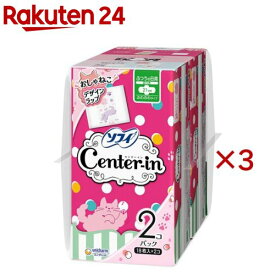 センターイン ふわふわタイプ ナプキン ふつうの日 羽つき 21cm(2個入×3セット(1個18枚))【ソフィ　センターインふわふわ】