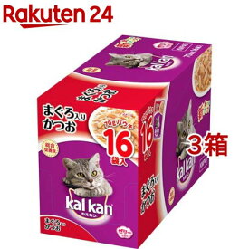 カルカン パウチ まぐろ入りかつお(70g*16袋入*3箱セット)【カルカン(kal kan)】