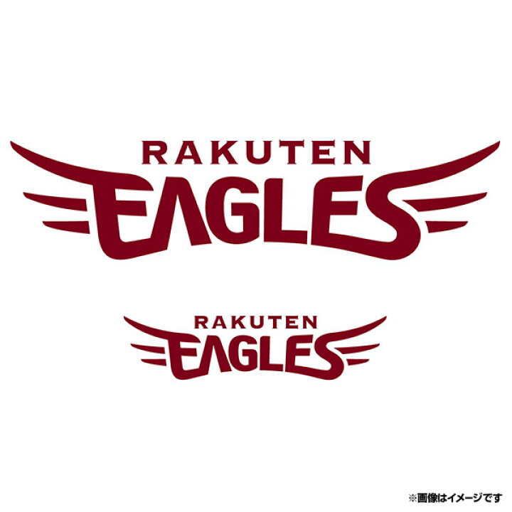 楽天イーグルス EAGLESロゴステッカー《2枚セット》《クリムゾン》 《楽天イーグルス》 楽天イーグルスオンラインショップ イーグルス ステッカー