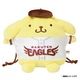 【サンリオコラボグッズ】ポムポムプリン×イーグルス ぬいぐるみ巾着《楽天イーグルス》