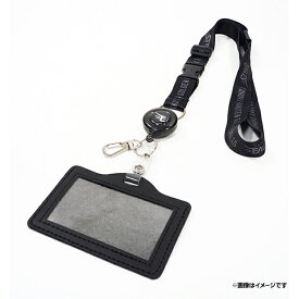 リール付きネックストラップパスケース/ブラック《楽天イーグルス》