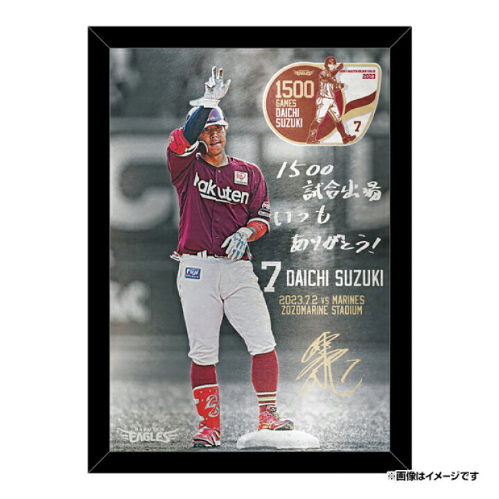 大人気 #7鈴木大地選手 1500試合出場達成記念 写ボール《イーグルス》
