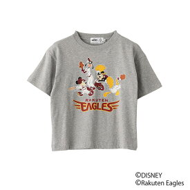 Disney&Baseball｜ミッキー＆フレンズTシャツ〈グレー〉［100・130］《楽天イーグルス》