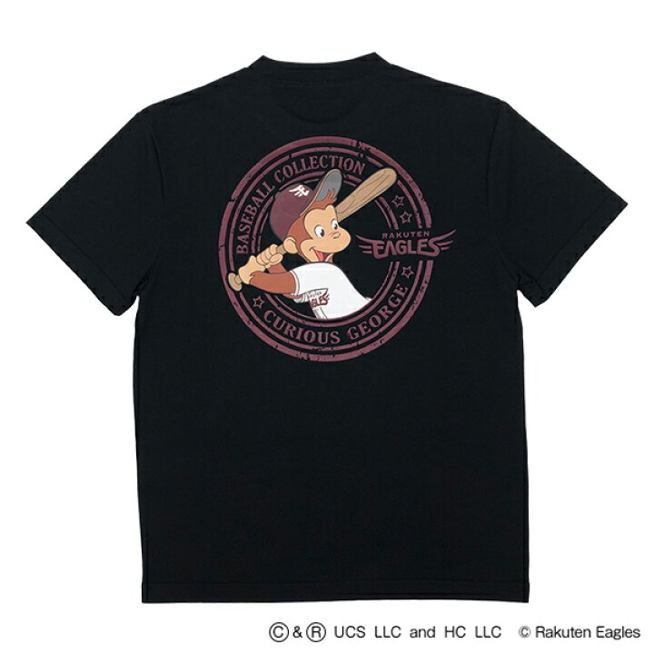 楽天市場】【おさるのジョージ】Tシャツ（ブラック）［S・M・L］《楽天 